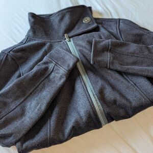 Avalanche Size Large Gray Mock Neck Fleece Jacket